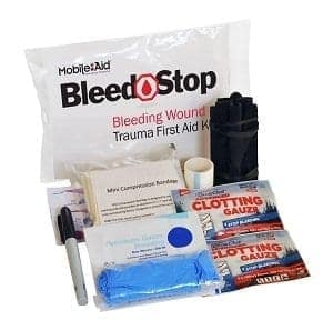 BleedStop Compact 200 Bleeding Wound Trauma First Aid Kit Product