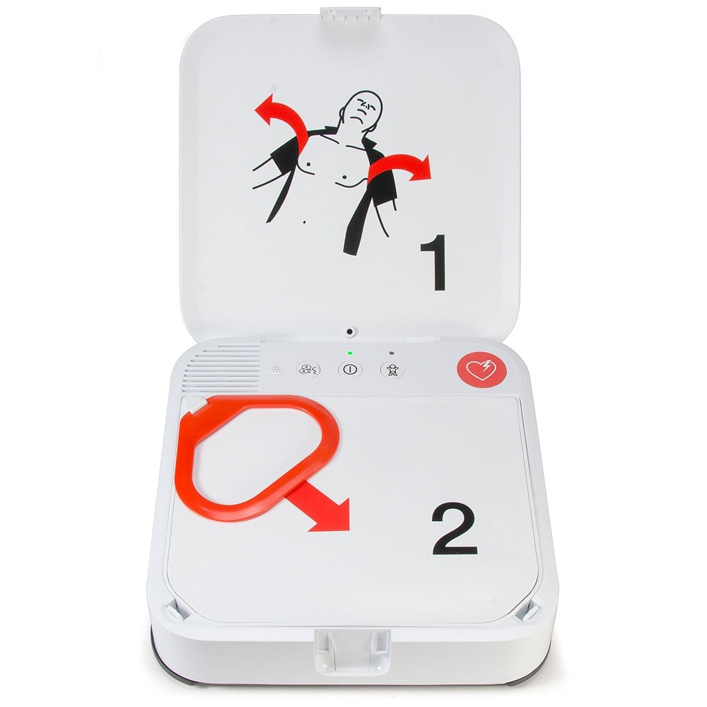 Physio-Control LIFEPAK® CR2 AED Trainer open Physio-Control LIFEPAK® CR2 AED Trainer open