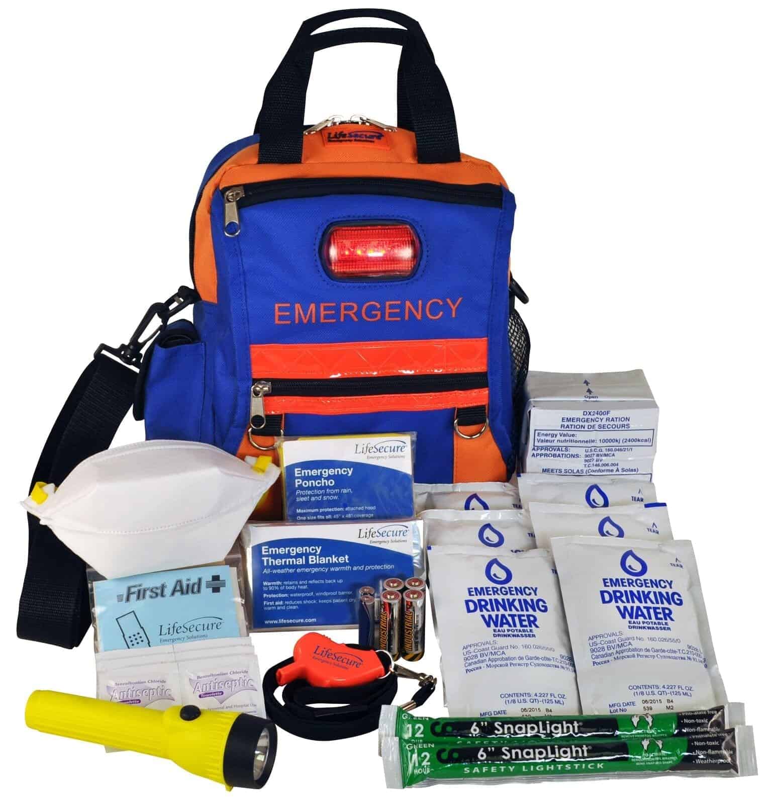 SecurEvac High-VisibilitySafety Grab-and-Go Essentials 3-DAY Emergency Kit Product