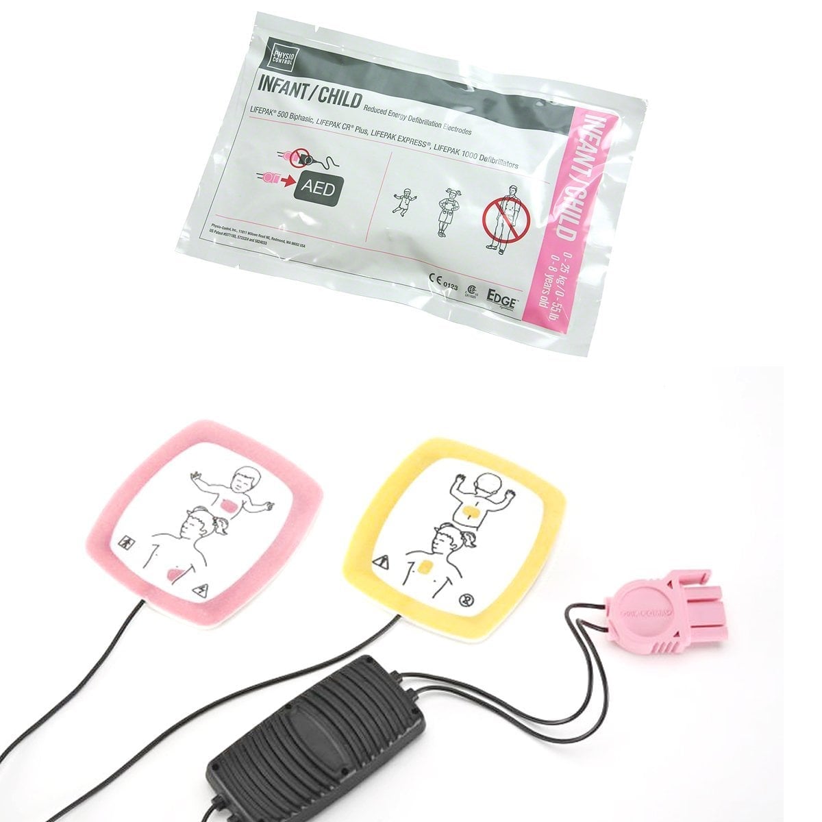 LIFEPAK 5001000CR Plus Training Pediatric Pads Complete Kit, 5 Pairs Product