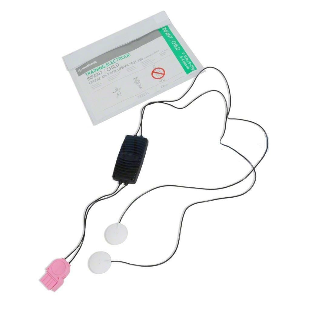 LIFEPAK 500CR Plus CableConnector AssemblyPouch for InfantChild AED Training Pads Product