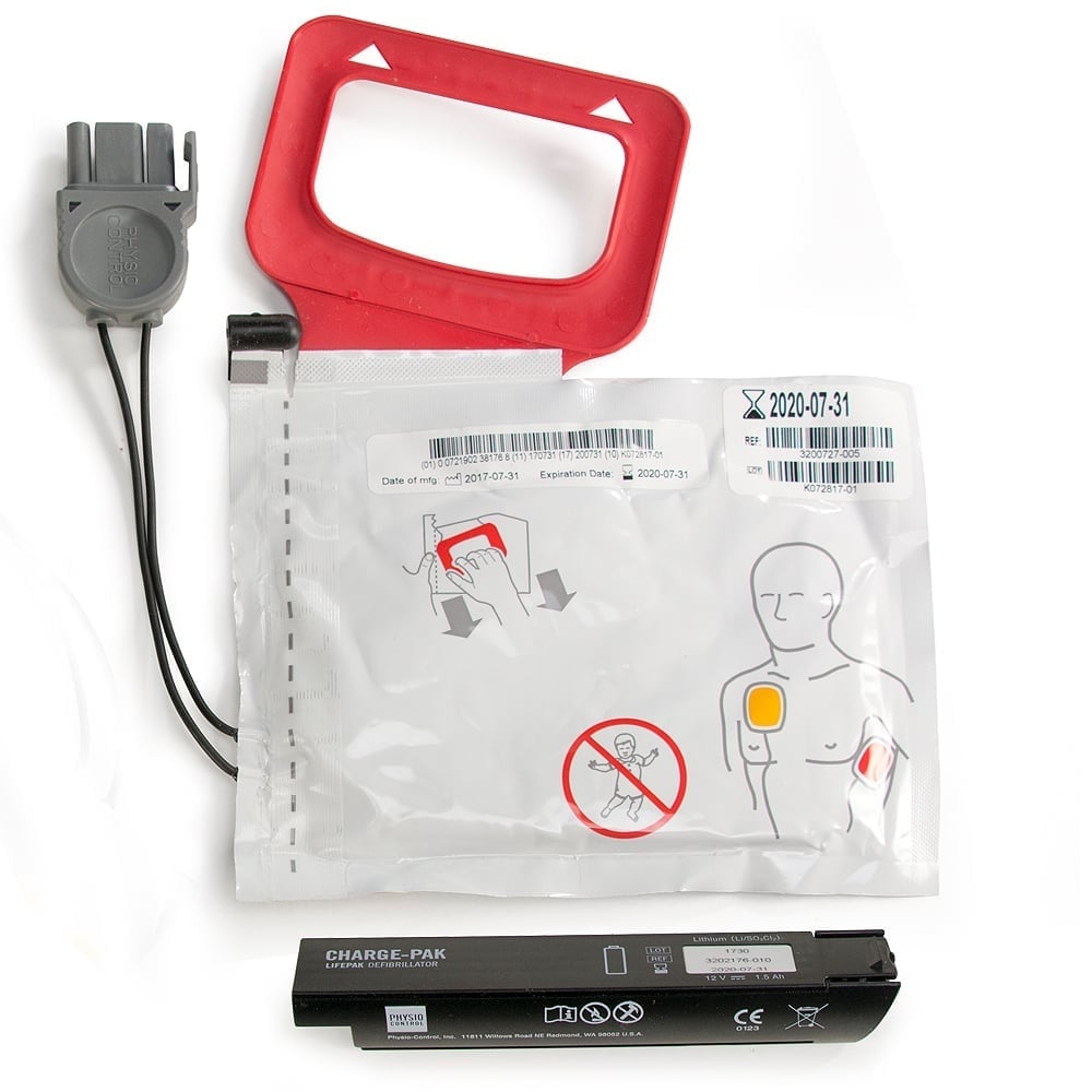 LIFEPAK CR Plus Battery and Pads Replacement Kit 11403-000002 (1 Set) Product